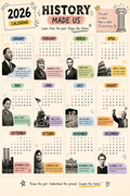 Printable Historical Calendar for Kids – Educational PDF Digital Download