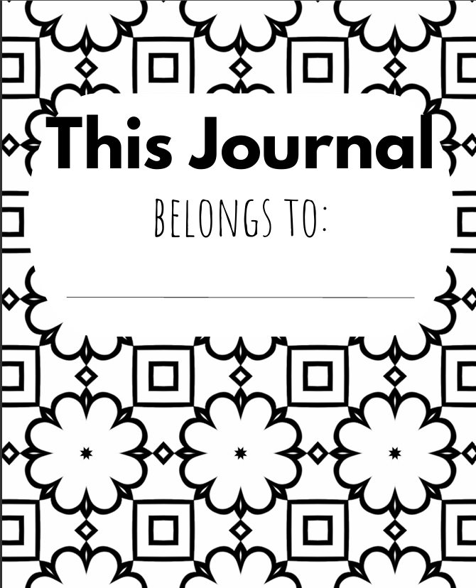 Printable Coloring Journal for Kids & Adults – Stress Relief PDF Download